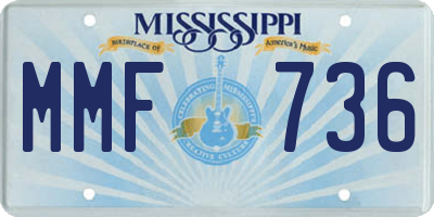 MS license plate MMF736