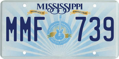 MS license plate MMF739