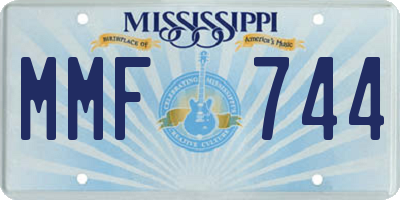 MS license plate MMF744