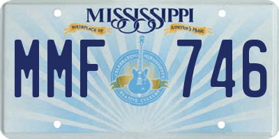 MS license plate MMF746