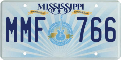 MS license plate MMF766