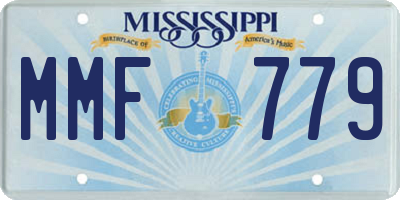 MS license plate MMF779