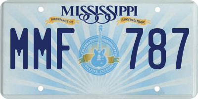 MS license plate MMF787