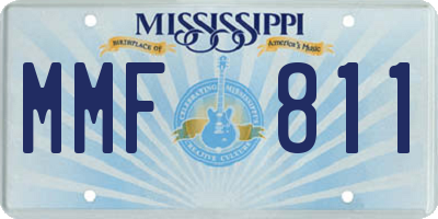MS license plate MMF811