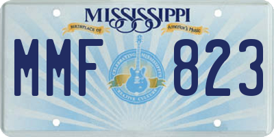 MS license plate MMF823