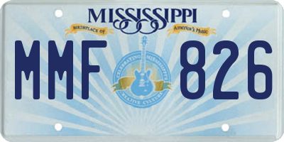 MS license plate MMF826