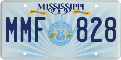 MS license plate MMF828