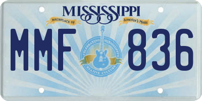 MS license plate MMF836