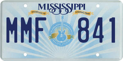 MS license plate MMF841