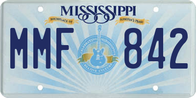 MS license plate MMF842