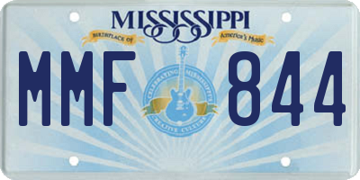 MS license plate MMF844