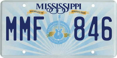 MS license plate MMF846