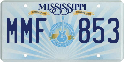 MS license plate MMF853