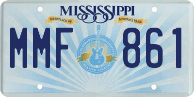 MS license plate MMF861