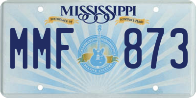 MS license plate MMF873