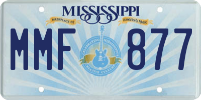 MS license plate MMF877