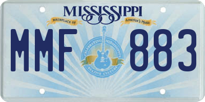 MS license plate MMF883