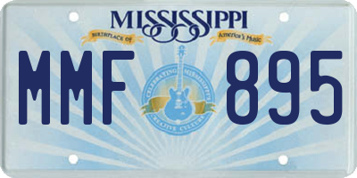 MS license plate MMF895