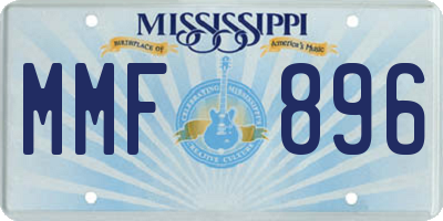 MS license plate MMF896