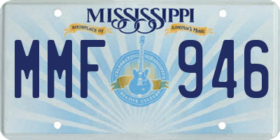 MS license plate MMF946