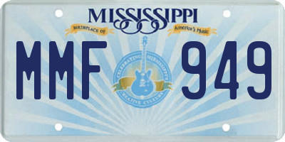 MS license plate MMF949