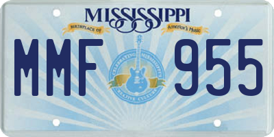 MS license plate MMF955