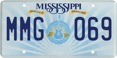 MS license plate MMG069
