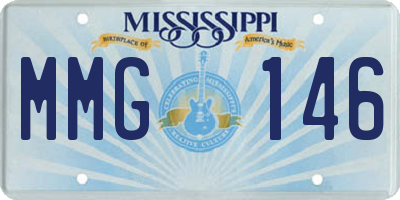 MS license plate MMG146