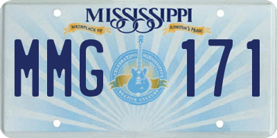 MS license plate MMG171