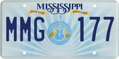 MS license plate MMG177