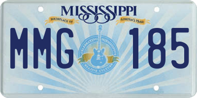 MS license plate MMG185
