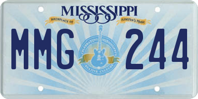 MS license plate MMG244