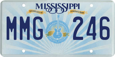 MS license plate MMG246