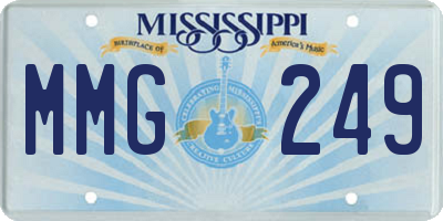 MS license plate MMG249