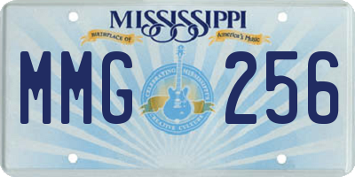 MS license plate MMG256