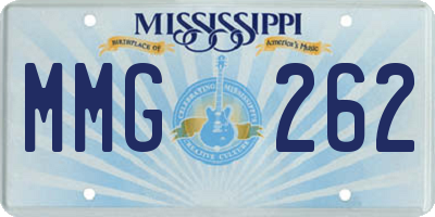 MS license plate MMG262