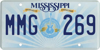MS license plate MMG269