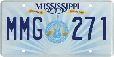 MS license plate MMG271