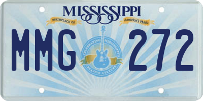 MS license plate MMG272