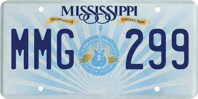 MS license plate MMG299