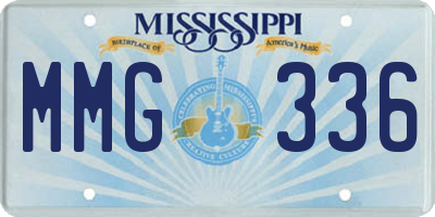 MS license plate MMG336