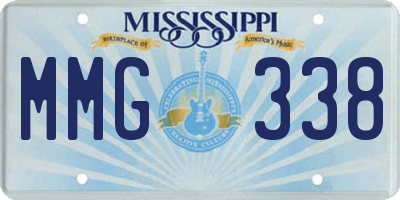 MS license plate MMG338