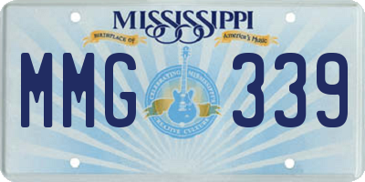 MS license plate MMG339
