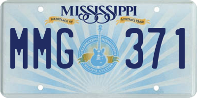 MS license plate MMG371