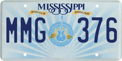 MS license plate MMG376