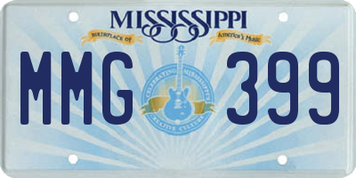 MS license plate MMG399