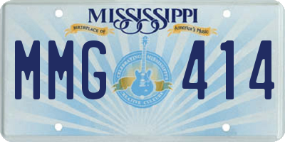 MS license plate MMG414