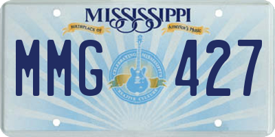 MS license plate MMG427
