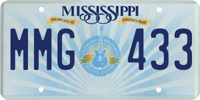 MS license plate MMG433