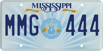 MS license plate MMG444